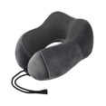 thumbnail image 1 of Almohada de , soporte para cuello, reposacabezas ultraligero y versátil, funda lavable portátil en forma de U para coche cama o oficina. Gris oscuro, 1 of 9
