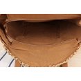 thumbnail image 5 of sac (marron)de Plage Fait La Main En Paille Circulaire Creuse De Grande Capacit, Tendance Pour Femme, Sac De Plage Tiss L'paule, 5 of 5