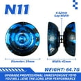thumbnail image 4 of MAGICYOYO N11 Professional Unresponsive Yoyo, Dual Purpose Metal Yo-Yo  (Black Blue Silver), 4 of 7