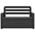 thumbnail image 3 of vidaXL Outdoor Storage Bench Deck Box Seating for Patio Furniture Plastic, 3 of 13