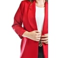 thumbnail image 3 of Blazer manga 3/4 Roman Fashion /Tallas Extras, 12255 (Rojo) rojo 36, 3 of 6