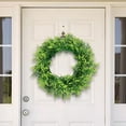 thumbnail image 4 of Artificial Wreath Green Leaves for Home Decor Flower All Seasons 49cm, 4 of 8