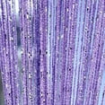 thumbnail image 3 of Labymos Door String Curtain Shiny Tassel Flash Silver Line String Curtain 100x200cm Wedding Coffee House, 3 of 8