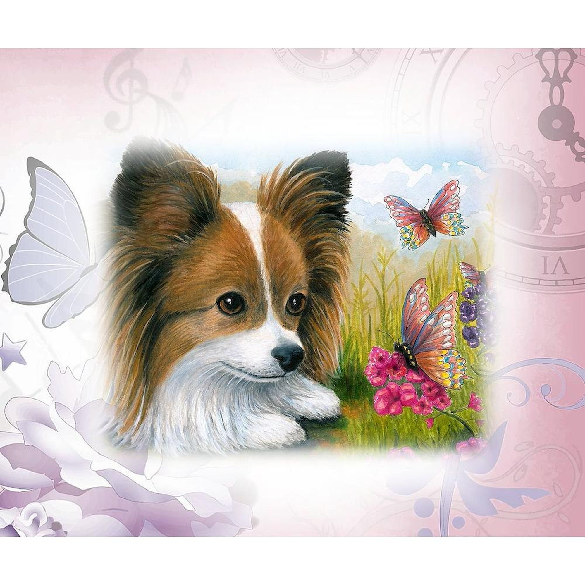 CafePress - Dog 123 Papillon Throw Blanket - Soft Fleece Throw Blanket, 50"x60" for All Ages
