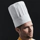 thumbnail image 2 of Billuyoard Gorro Forchef desechable para uniforme de cocina y restaurante Gorro Forchef desechable uniforme de hotel alto Cocina y Comedor blanco, 2 of 6