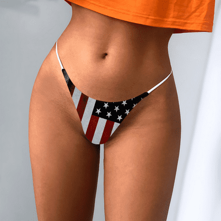 Meiodtion Underwear for Women Comfort Thong Cheeky Breathable Panty Banded Waist Elastic Seamless Stretchable Panties Dark Blue XL