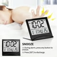 Betus Mini Digital Travel Alarm Clock Time & Date Combo, Compact Desk