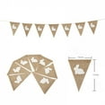 thumbnail image 4 of Chmadoxn 1 Pieces Easter Cloth Artificial Seven Bunny Pennant Ornament Hanging Decorations for Home Kitchen Party DIY Crafts Decor Window Fireplace Scene Layout, 4 of 5
