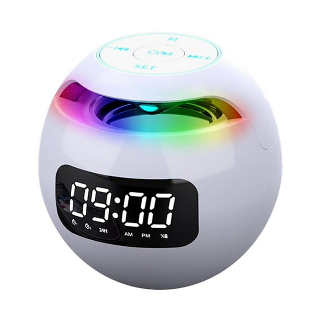 Miulika Haut-Parleur bluetooth portable mini rechargeable Blanc B