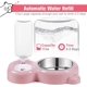 thumbnail image 2 of Cuencos Dobles Para Perros Y Gatos, Juego De Cuencos Para Agua Y Comida Para Mascotas Con Botella Dispensadora Automática De Agua Cuenco Desmontable De Acero Inoxidable - Rosa, 2 of 5