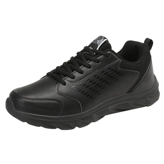 Fsqjgq Chaussures à Lacets pour Hommes Chaussures de Course Décontractées pour Hommes avec Semelles Souples Espadrilles de Sport Mode Randonnée