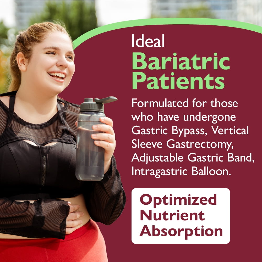 Celebrate Vitamins 3-in-1 Bariatric Multivitamin with Calcium Citrate Drink Mix, Citrus Splash, 60 servings