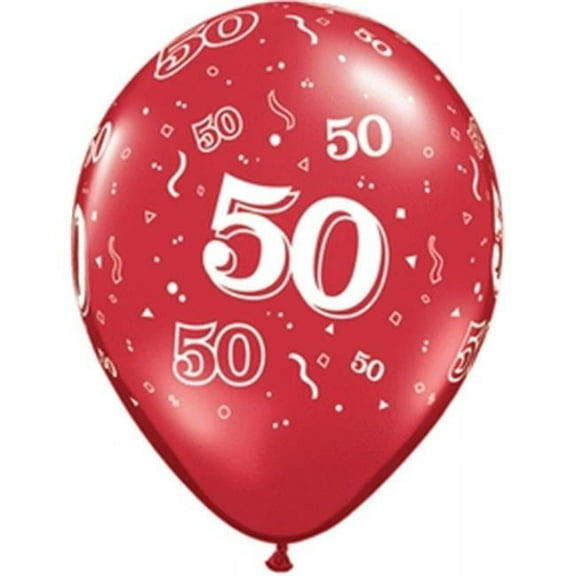 11 inch Qualatex 50-A-Round - Jewel Assortment Latex Balloons (50 Pack) - Party Supplies Decorations