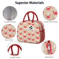 thumbnail image 4 of Lunch Bag Lunch Box for Women Reusable Insulated Lunch Bags,Water-Resistant Crab Pattern Summer Cooler Lunch Tote Bag, Large Capacity for Work Travel Picnic, 4 of 6
