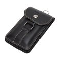 thumbnail image 3 of Riñonera con trabillas para cinturón para hombre, bolsa práctica para teléfono, regalo, para senderismo, deportes y viajes negro L para 75 pulgadas, 3 of 8