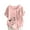 Pink, variant on Feancey Beach Tops for Women Linen Plus Size Short Sleeve T Shirts Loose Fit Casual Floral Printed Cute Tees Summer Trendy Crewneck Tunic Blouse White L