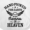thumbnail image 4 of Inktastic Handpicked for Earth by My Nonna in Heaven with Angel Wings Boys or Girls Baby Bib, 4 of 4