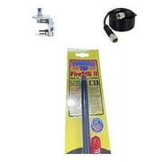 NEW FIRESTIK 2 FS5 B 5FT BLACK CB ANTENNA, 18FT COAX, BRACKET & STUD