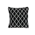thumbnail image 1 of Ribbed Diamond Cushion (Black) - Set of 2, 1 of 1