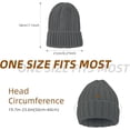 thumbnail image 5 of Soft Warm Winter Hats for Women, Knit Beanie Hat, Ski Stocking Cuffed Skull Cap Beanies for Men Women, 5 of 7