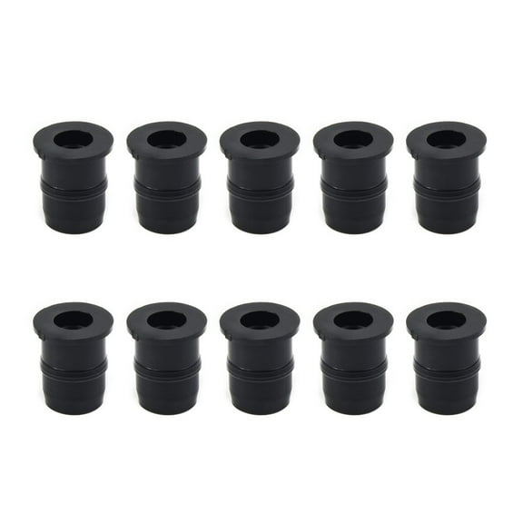 Tekuisi 10PCS Motorcycles ATV Windshield Rubber Nuts Practical M5 Vibration Damper Panel Mounting 5mm Nuts Replacement Accessories