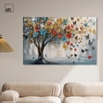 thumbnail image 3 of Tree of Fluttering Colors Canvas Colorful Tree Art by Art Remedy, Gallery Wrapped, 54" x 36", 3 of 7