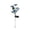 Blue#01, variant on Flower Light, Landscape Lamp 1 Pc, Solar Powered Plastic Ground Embedded Stake Light with LED Bulb for Outdoor Garden Patio Yard Decoration