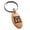 Rose, variant on Stainless Steel Letter M Initial Empire Monogram Engraved Small Oval Charm Keychain Keyring