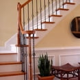 thumbnail image 2 of 44 in. x 1/2 in. Matte Black Single-Basket Metal Baluster, 2 of 2