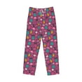 thumbnail image 6 of Uemuo Summer Flamingo Pattern Men's Wide Leg Palazzo Lounge Pants with Pockets Light Weight Loose Comfy Casual Pajama Pants-X-Large, 6 of 9