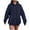 Navy, variant on UngA Women's Hoodies 2025 Fleece Sweatshirts Long Sleeve Pullover with Pocket Fall Winter Outfits Y2k Clothes Oversized Hoodies for Women (Light Green,4XL)