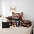 thumbnail image 4 of YST Vintage Persian Floral Comforter Set, 7-Piece, Boho Tribal, Red, Queen, 4 of 4