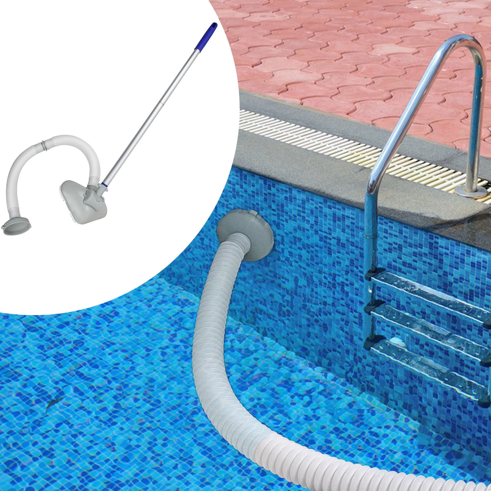 Automatic Pool Vacuum Cleaner with Powerful Suction for Effortless Debris Removal - Ideal Robotic Cleaner for Inground and Above Ground Swimming Pools