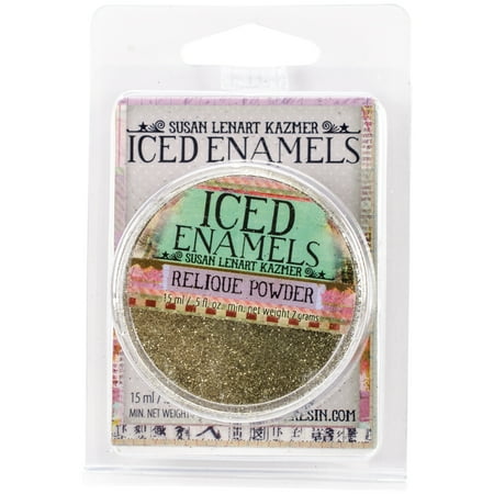 UPC: 0818506011174 | Iced Enamels Relique Powder .5oz-Glitz Gold