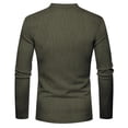 thumbnail image 4 of longantii Long Sleeve Henley Shirts for Men Casual Textured 3-Button Pullover Slim Fit Warm Basic Tops Lightweight Fall Workout Shirts, 4 of 5