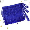 thumbnail image 4 of DHFJKG Skirts For Women Belly Dance Glitter Sequins Tassels Mini Skirt With Elastic Waistband Party Nightclub Wear Versatile Skirt, 4 of 4