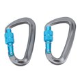 thumbnail image 2 of Mosquetón de escalada con bloqueo automático de 12KN, mosquetones ligeros para escalada en roca y montañismo en forma de D, 2 uds. YUNYI BRAND  Deportes, 2 of 8