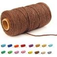 thumbnail image 3 of (109 yardas/1,5 mm/35 colores opcionales) 109 cordón de macramé para manualidades, hilo de macramé de algodón para panadero, fabricación artesanal, cuerda para tejer, suministros para decoración de bo, 3 of 4