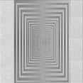 thumbnail image 1 of Ahgly Company Machine Washable Indoor Square Transitional Gunmetal Gray Area Rugs, 4' Square, 1 of 7