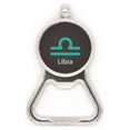 thumbnail image 1 of Bouchon Ouvre-Bouteille de Bière en Métal Constellation Libra Septembre Octobre en Acier Inoxydable, 1 of 3