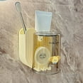 thumbnail image 4 of CasaChic Wall Mounted Electric Toothbrush & Mouthwash Cup Shelf, No Punch Multi-Compartment Bathroom Organizer, Waterproof Plastic for Toothpaste & Tools, Space Saving & Easy Installation, 4 of 7