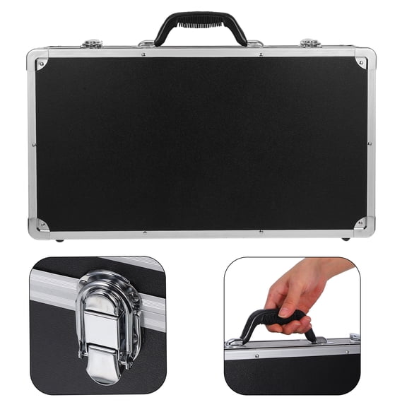 Squalise Portable Carrying Case Aluminum Tool Box Shockproof Instrument Container