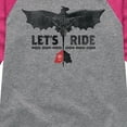 thumbnail image 3 of How to Train Your Dragon - Lets Ride - Toddler & Youth Girls Raglan Graphic T-Shirt, 3 of 5