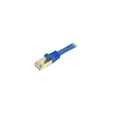 StarTech.com 8ft CAT6A Ethernet Cable  10 Gigabit Shielded Snagless RJ45 100W PoE Patch Cord  CAT 6A 10GbE STP Network Cable w/Strain Relief  Blue  Fluke Tested/UL Certified Wiring/TIA - Category 6A - 26AWG (C6ASPAT8BL) - Patch cable - RJ-45 (M) to RJ-45 (M) - 8 ft - STP - CAT 6a - molded  snagless - blue price history on PriceWatchPro