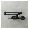 thumbnail image 5 of Brass Pot Filler Faucet 2 Holes Wall Mount Folding Kitchen Faucet Hot And Cold Mixer Faucet 3 Handles Tap ,Easy to Install, 5 of 7
