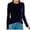 Dark Blue, variant on Velvet Top Long Sleeve Women Shirts Solid Color Ladies Blouses Plus Size Velvet Sweatshirts for Women Casual T Shirts Tops Soft Tunic Round Neck Pullover Loose Fit Velvet Tech Stretch under