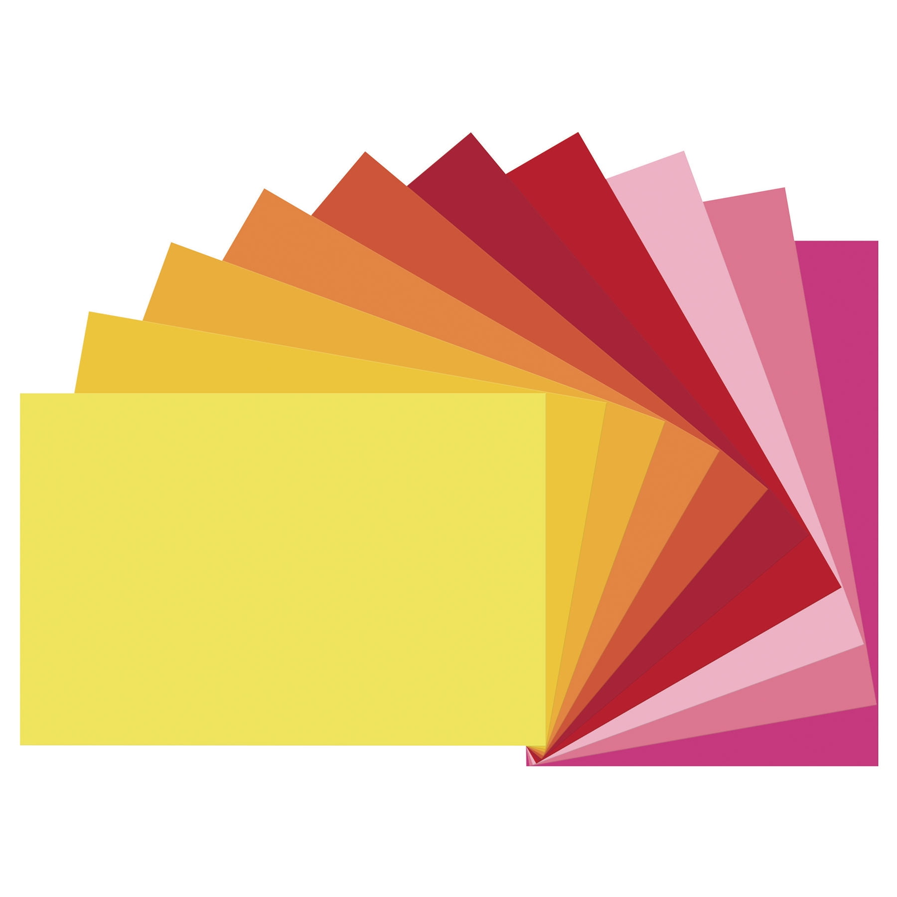 Tru-Ray Construction Paper, Heavyweight, Warm Assorted, 12" x 18", 50 Sheets Per Pack, 5 Packs
