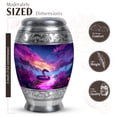 thumbnail image 2 of JAGASY Snake Urn for Human Ashes Adult Male & Female - Small Purple Urns for Family - Mountain Funeral Gifts for Loss of a Loved One - Purple Cloud Keepsake Urn for Grandparents - 3 Inch, 2 of 7