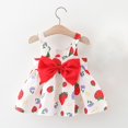 thumbnail image 4 of YunPes Girls Bow Suspender Dress Baby Girl Printed Bow Dress Fashion Cute Sweet Comfortable Solid Dresses for Little Girls, 4 of 4