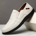 thumbnail image 4 of Men's Black Croc-Embossed Slip-On Casual Loafers, 4 of 5